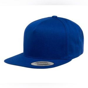 Yupoong 6007 Blank 5 Panel Baseball Hat - Royal Blue NEW